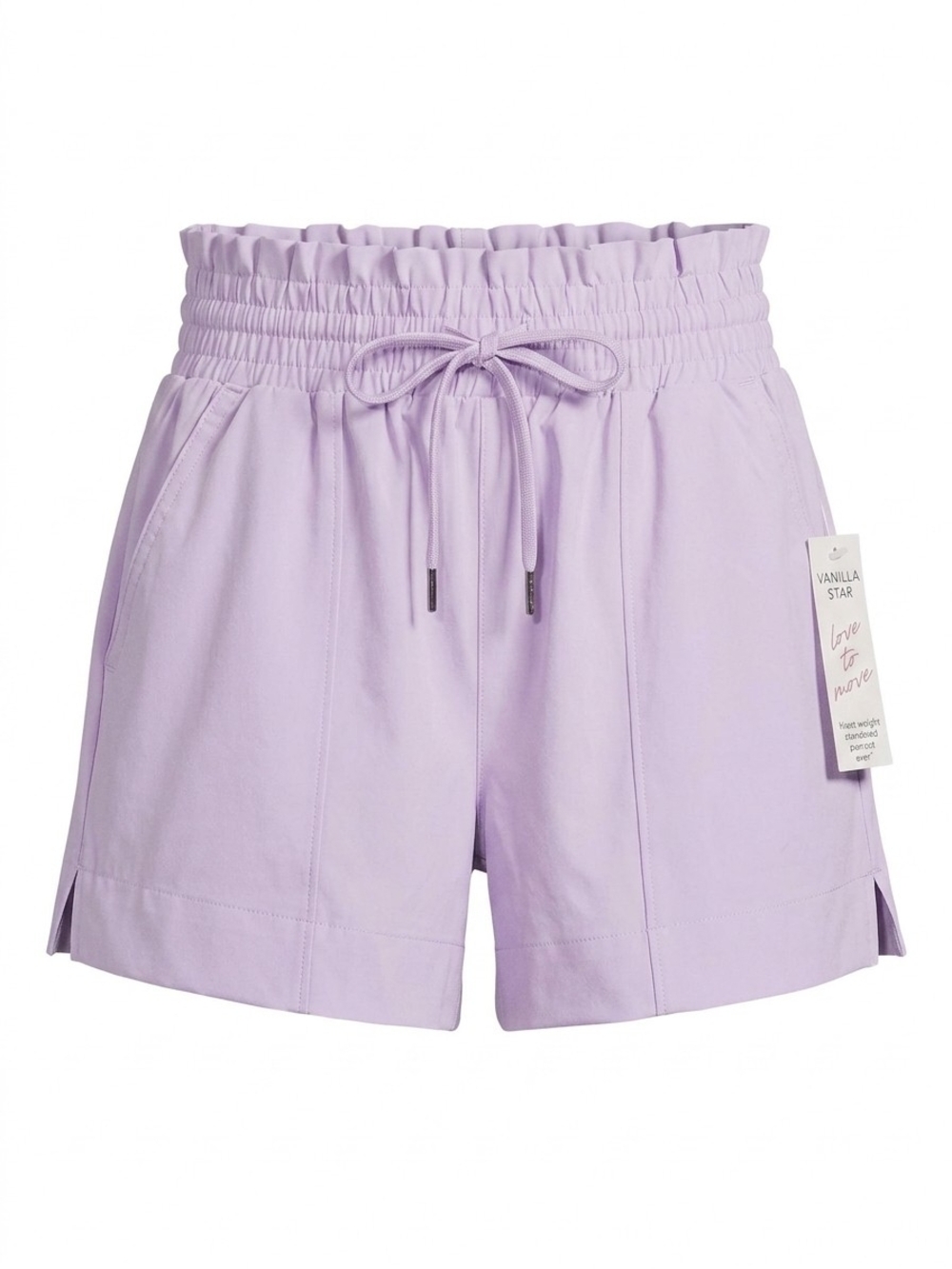 Vanilla Star Light Lavender Paperbag Waist Shorts